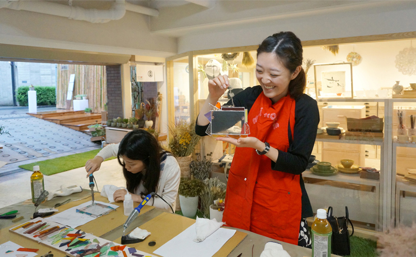Glass & Art MOMO ステンドグラスワークショップ 8/30(日) 開催されました！