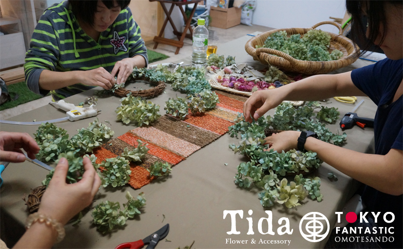 Tida Flower ドライフラワーリースワークショップ10.24(土) 開催されました!