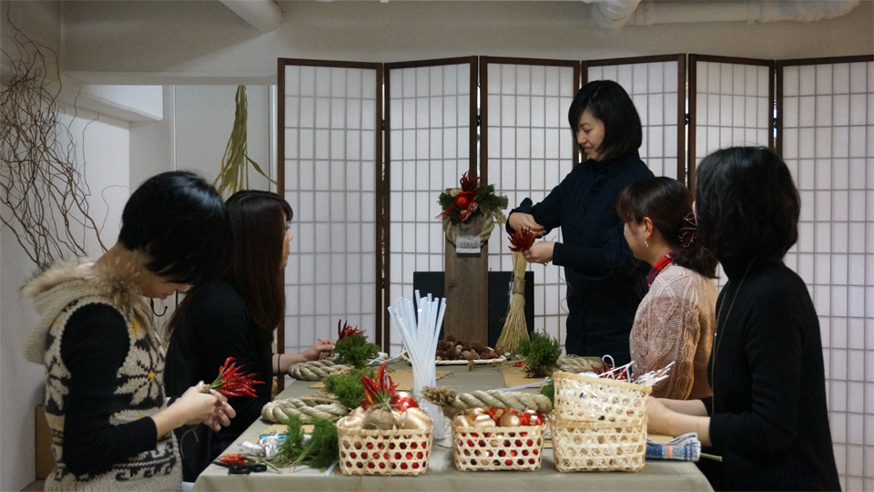 Tida Flower しめ縄リース ワークショップ