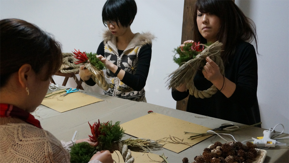 Tida Flower しめ縄リース ワークショップ
