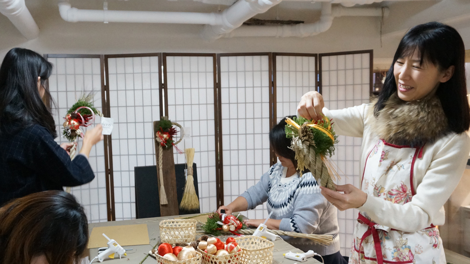 Tida Flower しめ縄リース ワークショップ