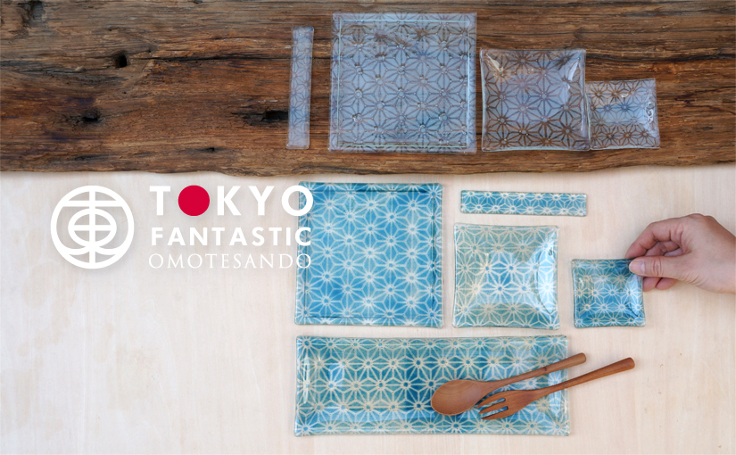 青錆、白雪。TOKYO FANTASTIC × Glass&Art MOMO 麻の葉ガラス作品 オンラインストアに登場です!