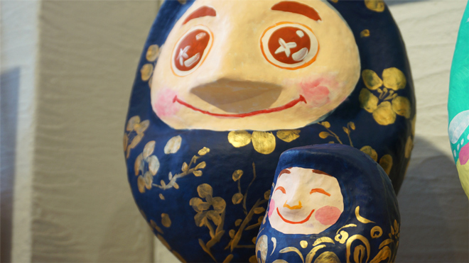 画家 名嘉真麻希 個展「だるまちゃん」