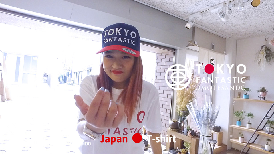 Reina wearing TOKYO FANTASTIC Japan T-shirt