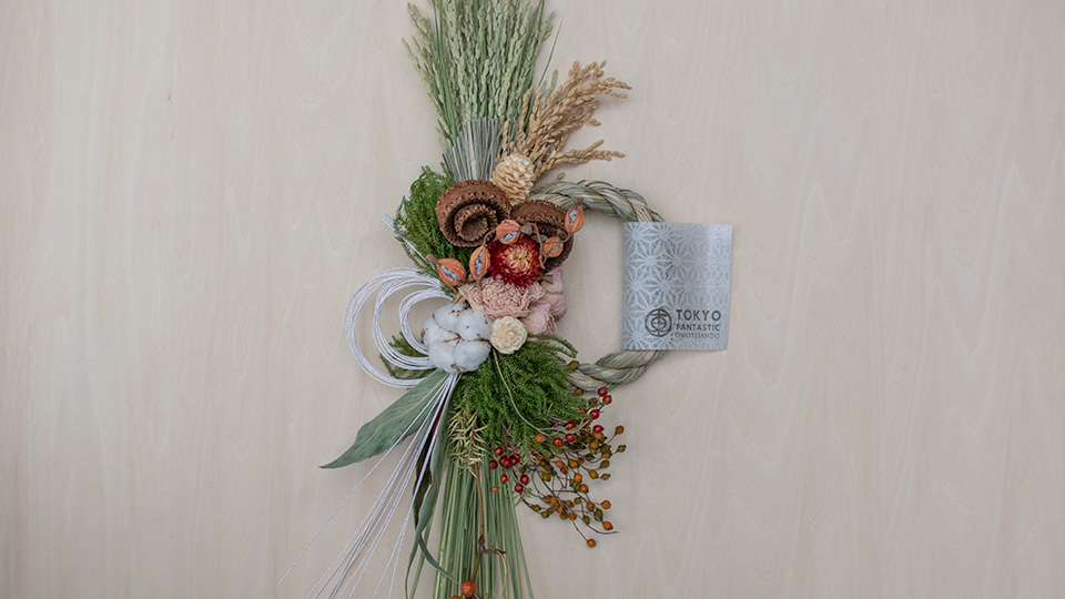 Tida Flowerのしめ縄リース たてむすびデザイン