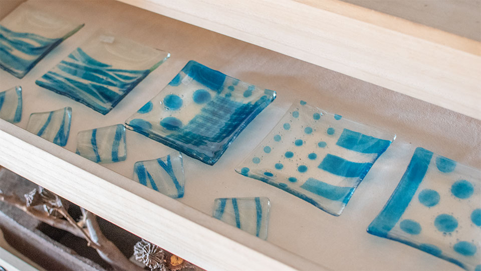 Glass&Art MOMO 「monotone」涼しげブルーグラス