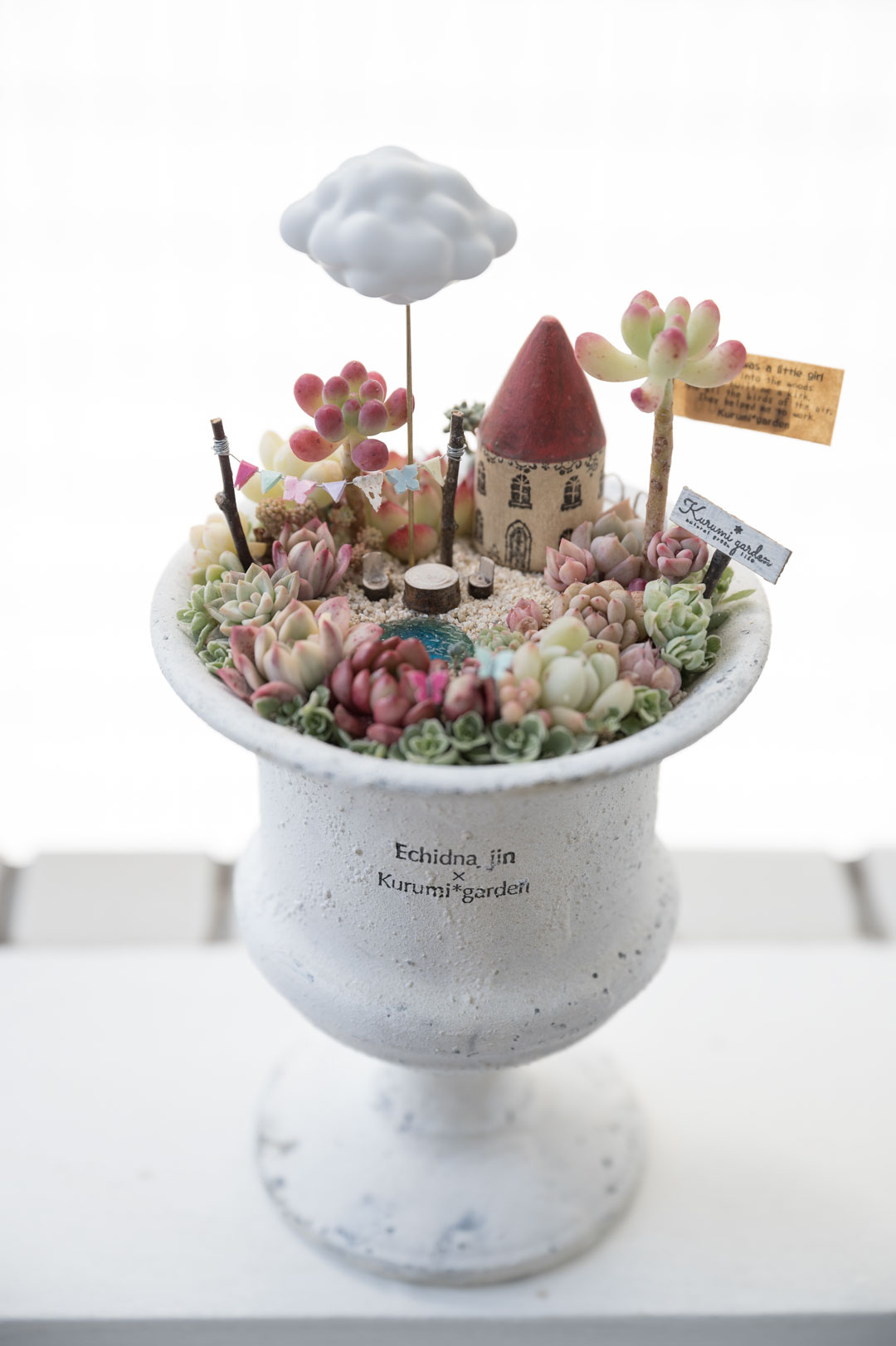 くるみガーデン個展「小さな森のティーパーティー」 Echidna_jin × Kurumi garden コラボ作品