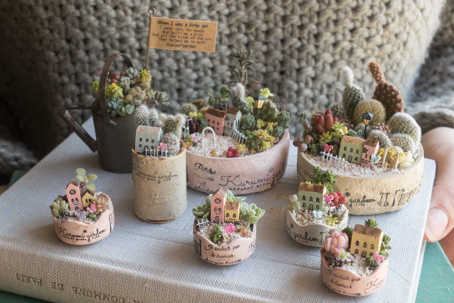 くるみガーデン個展「小さな森のティーパーティー」 Peace of Mind × Kurumi garden コラボ作品