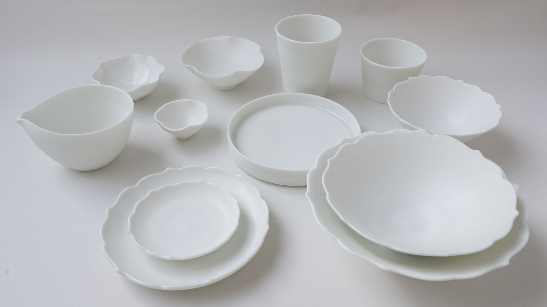 白い磁器のうつわたち。町田幸うつわ展 7/19-8/5, 2022【青山店】