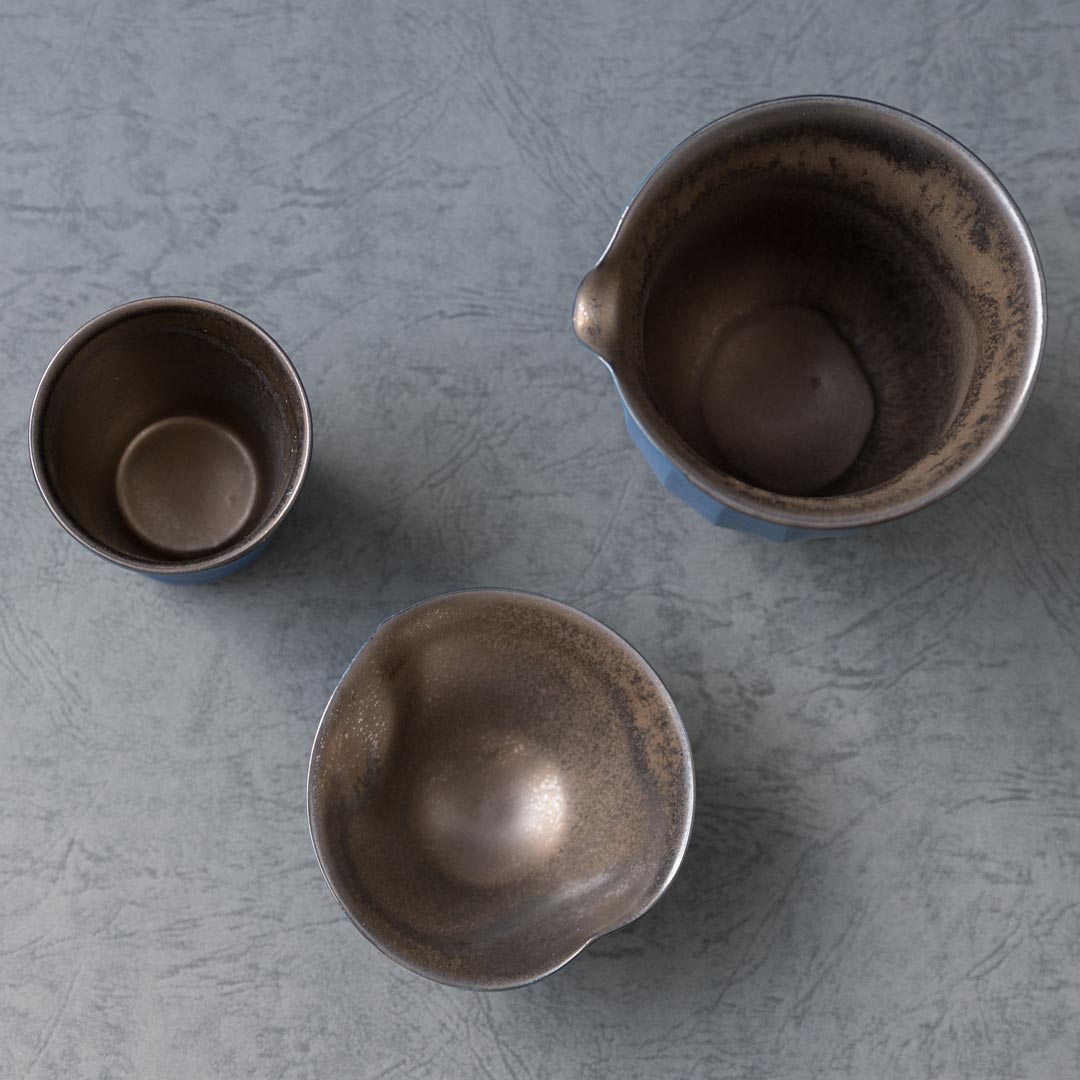 ブルーシルエットの酒器 本田伸明 うつわ展 9/3-9/19, 2022【青山店】