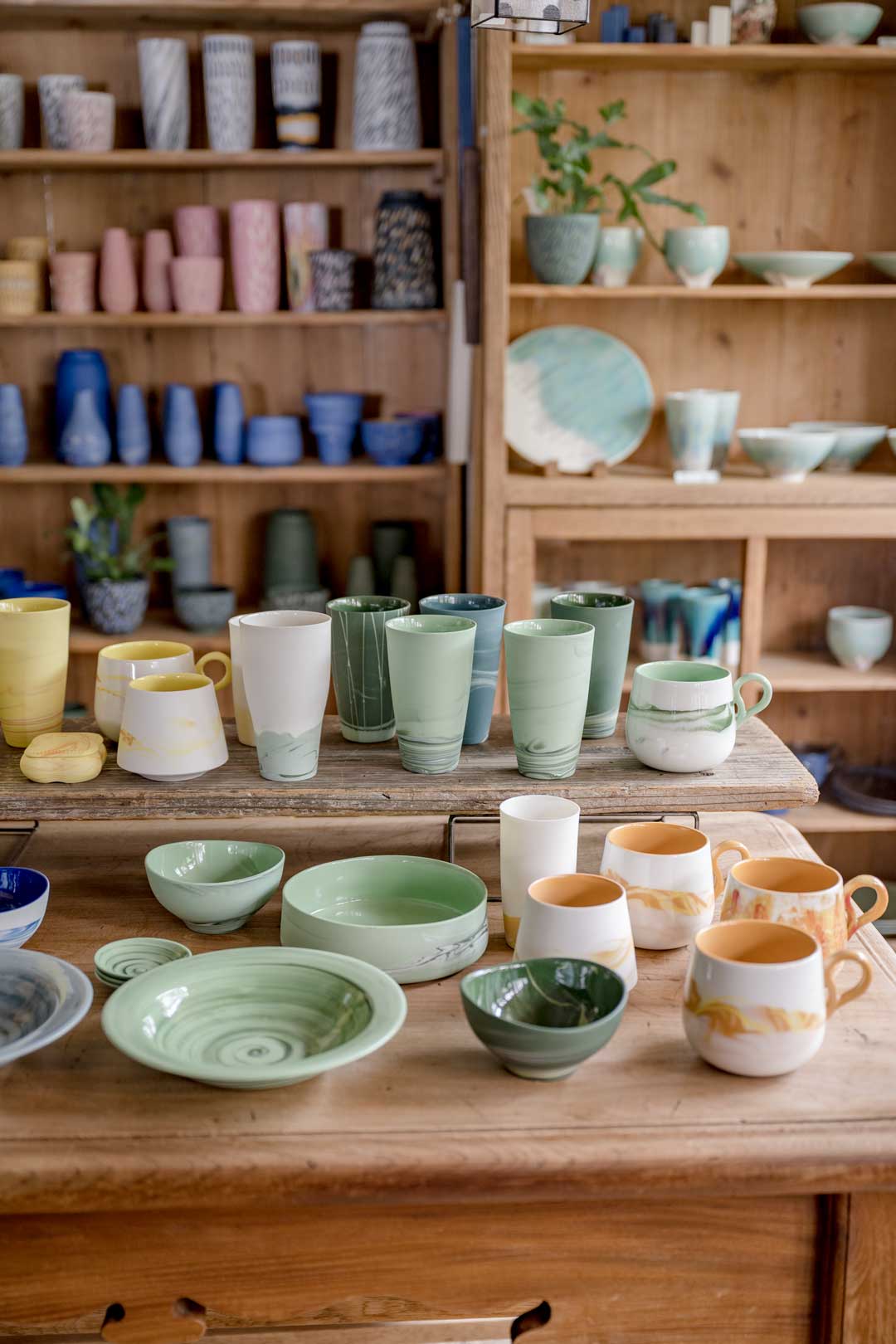 練り込みを使ったグラスやマグカップ 北川和喜うつわ展 9/15-9/30, 2022【TOKYO FANTASTIC 青山店】
