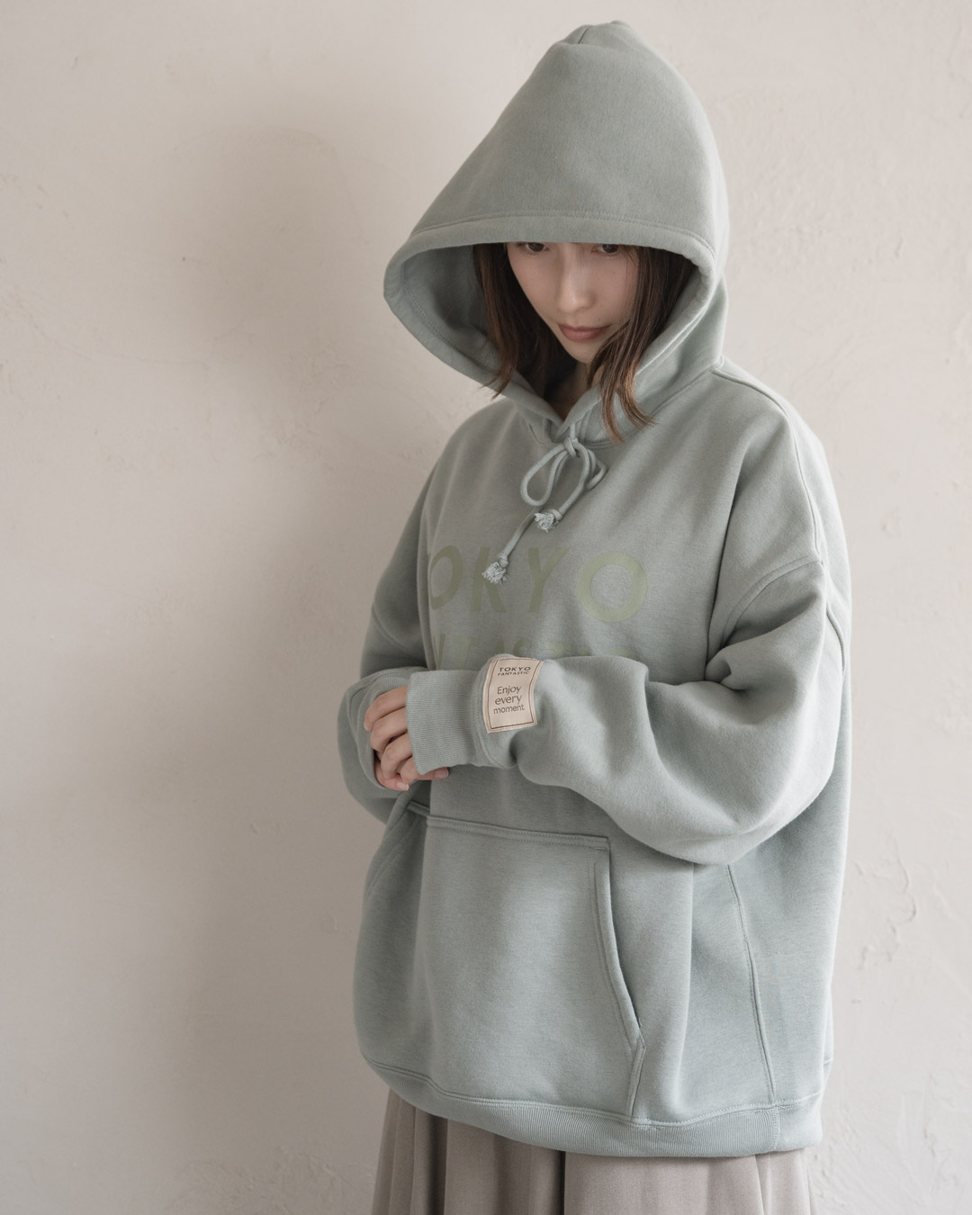 TOKYO FANTASTIC ゆるだぼスウェットフーディー ユーカリグリーン