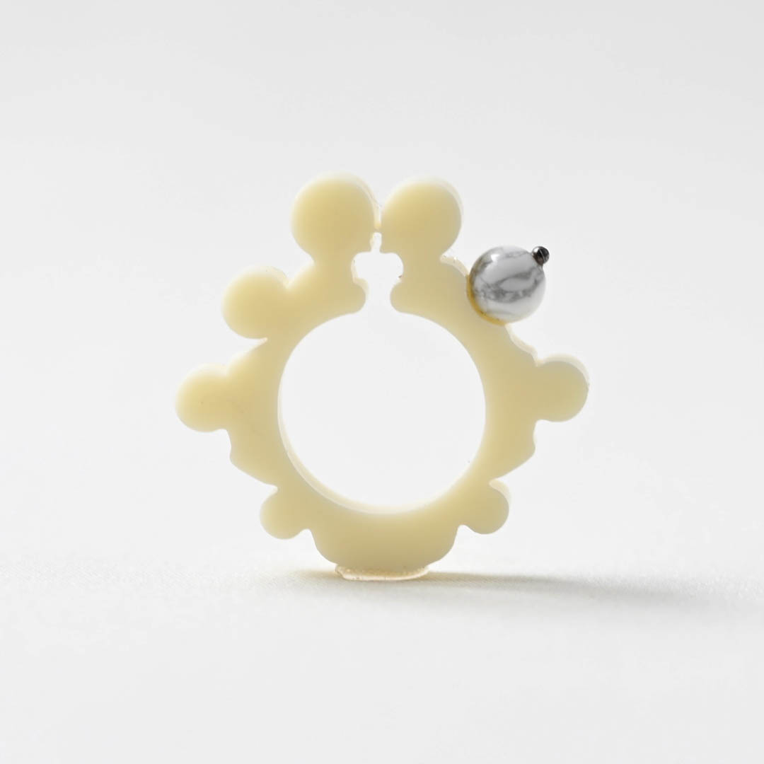 リング Cream Lucite Rosalia Bates 白を楽しむ「しろしろ展」12/5-12/26, 2022【青山店】