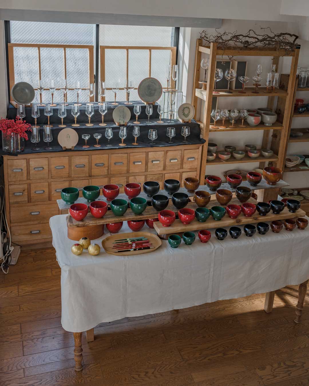 MOKU glass & 工房まりも屋 うつわ展 1/5-1/26, 2024