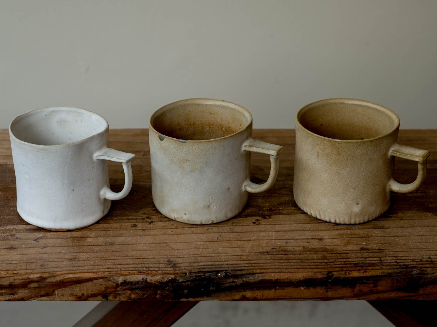 teto ceramics 石井啓一 | 3つのマグカップが並んでいる写真